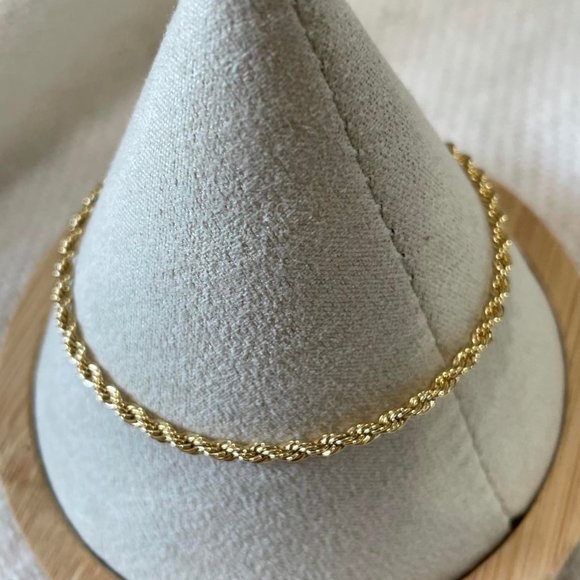 Trifari Jewelry Trifari Gold Tone Rope Chain Bracelet Poshmark